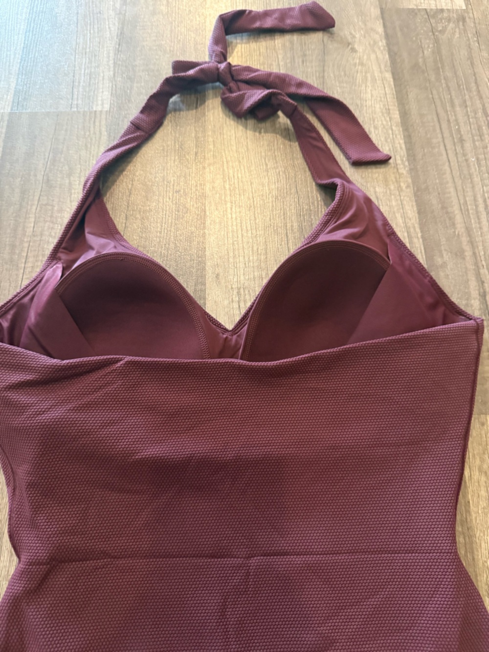 Spanx Women's One Piece Swimsuit In A Rich Mulberry - Picture 7 of 8